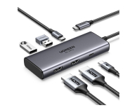 UGREEN Adapter 6w1 CM498 Hub USB / 2x USB-A 3.0 USB-C 3.0 2xHDMI PD - 1488895 - zdjęcie 4